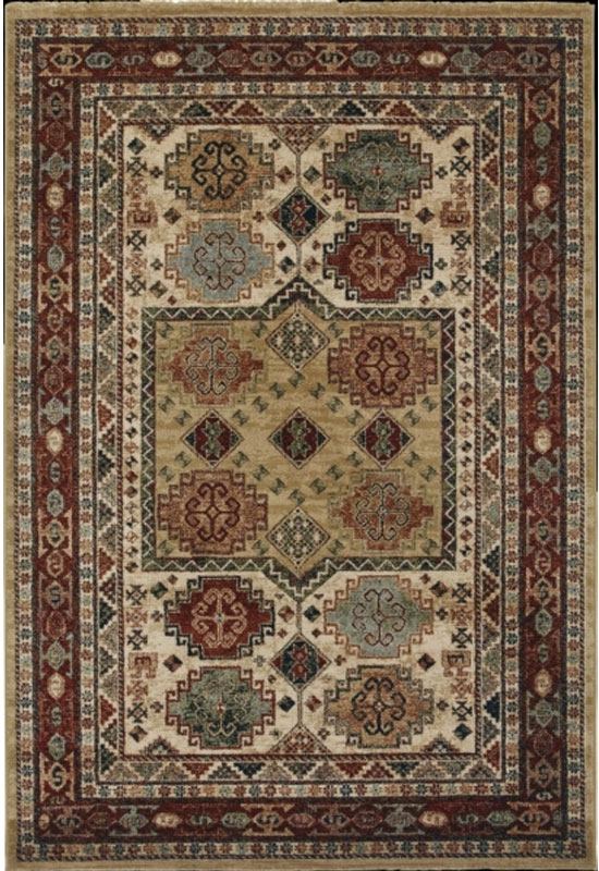 Tappeto orientale annodato a telaio meccanico